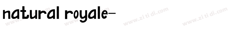 natural royale字体转换